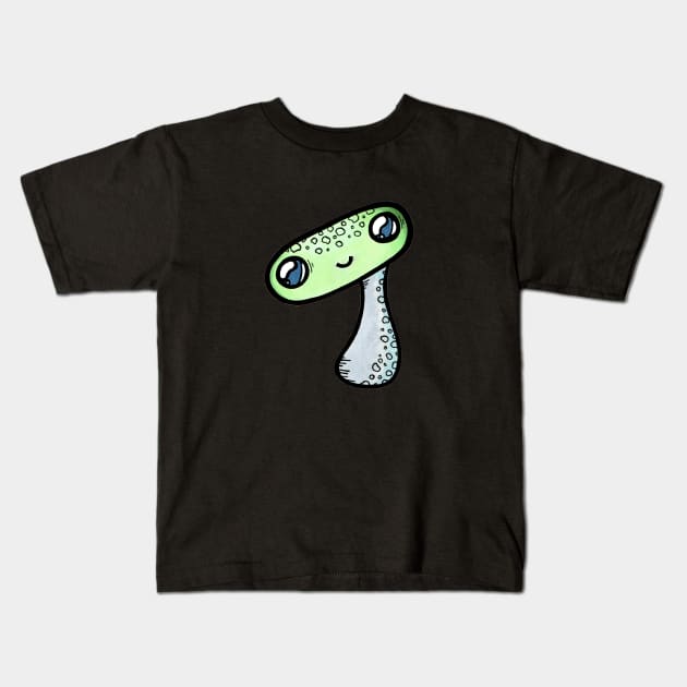 Friendly Little Alien Kids T-Shirt by NicoleWhelan